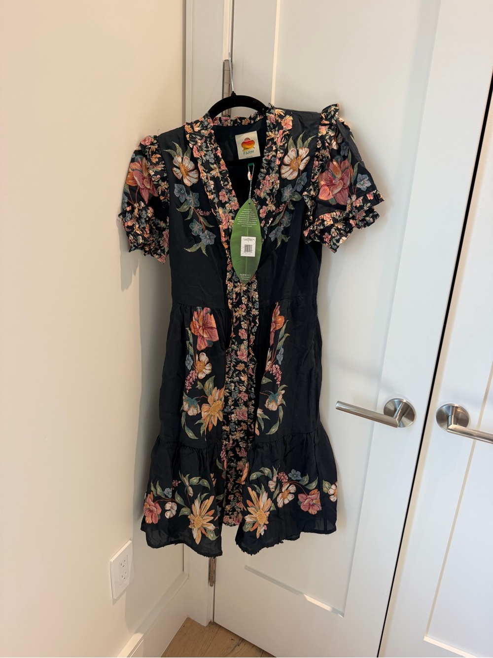 Farm Rio Dark Blue Maira Dress Size S